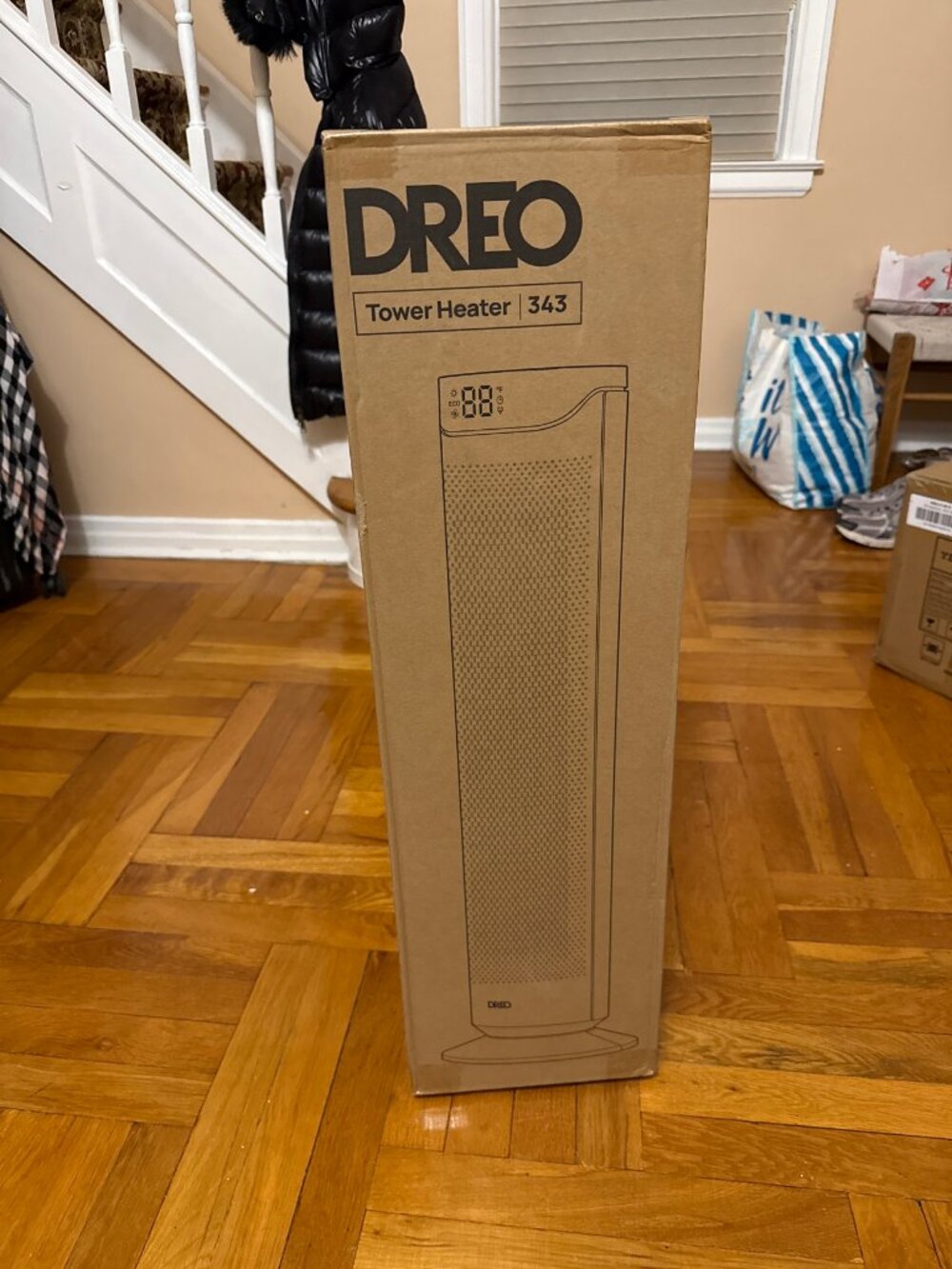 DREO Solaris 343 Tower Heater 1500W Oscillating Remote NEW Sealed